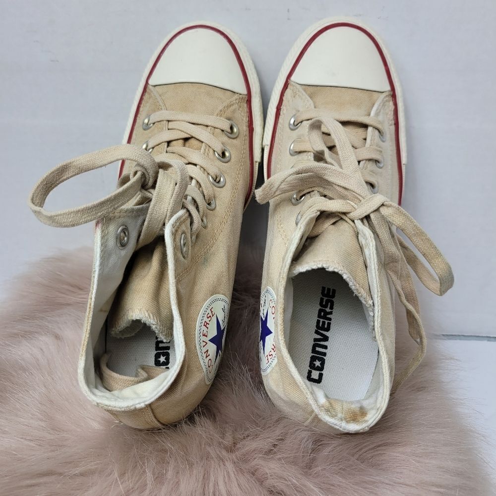 Converse Chuck Taylor All Star Lux Mid Hidden Wedge Sneaker Shoes Size8 - Picture 9 of 12